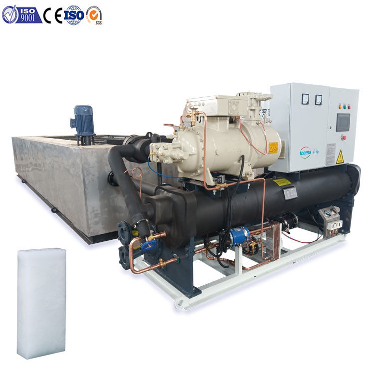 Bloc de glace industriel de type saumure de 10 tonnes faisant la machine 380V