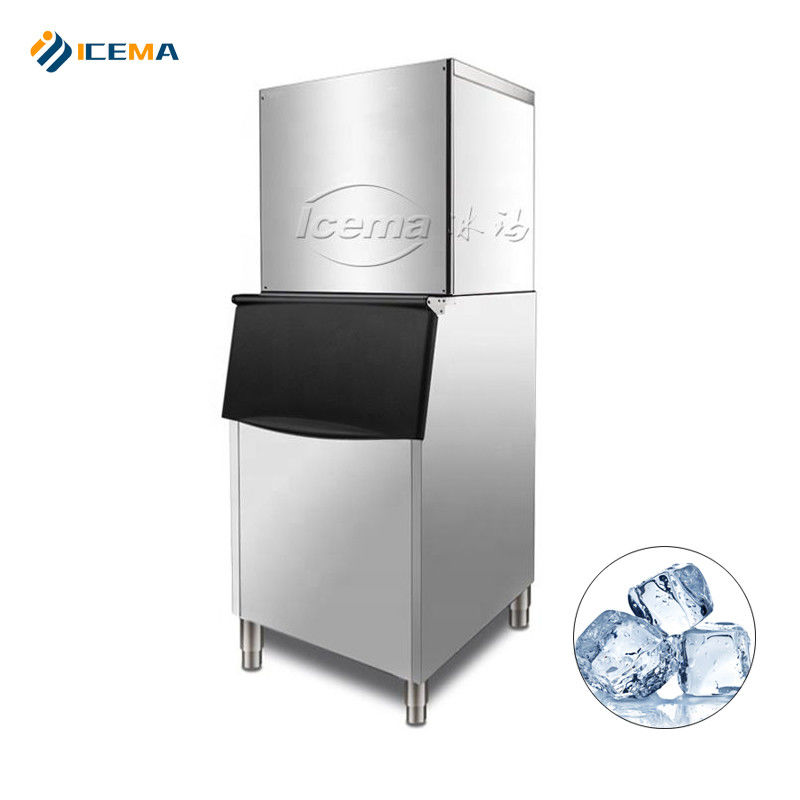 200kg 300kg 400kg 500kg ICEMA machine à faire des glaçons 760*830*1780mm Taille de glace 22x22x22mm