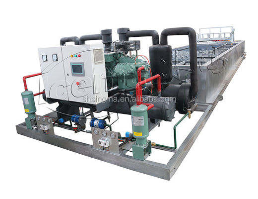 Bon prix CE machine à glaçons industrielle de bloc de 15 tonnes 70.5KW 380V en ligne