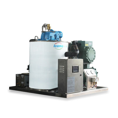 Bon prix 10T/24H eau de mer machine à glace en flocons fabricant de glace industriel commercial installé sur navire en ligne