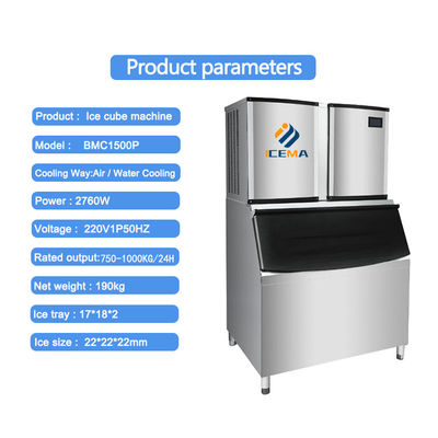 Bon prix Des dimensions personnalisées machine à faire des glaçons avec R404a / R507a réfrigérant en ligne