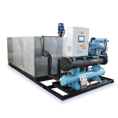 Bon prix 19.75KW Multi-fonction 2T 5T 10T 20T Bloc de glace en saumure pour une production de glace de 5000 kg en ligne
