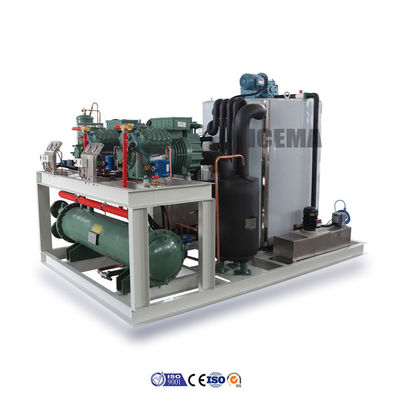 Bon prix 6500 KG Voltage 380V / 3P / 50HZ Machine à flocons de glace pour la pêche des fruits de mer à la foire commerciale de mars en ligne