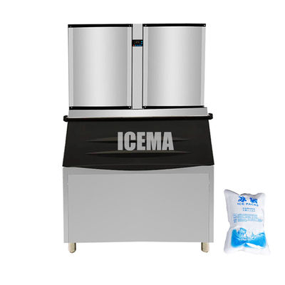 Compresseur Emerson ICEMA Machine automatique de fabrication de glaçons de 1 tonne pour la production de glace
